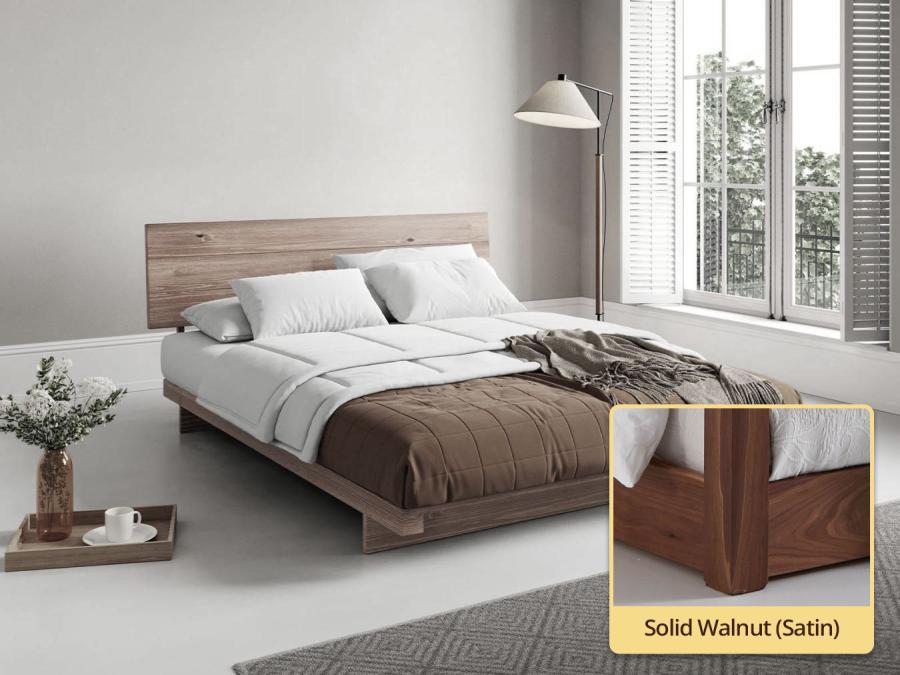 solid walnut attic bed japanese fuji design