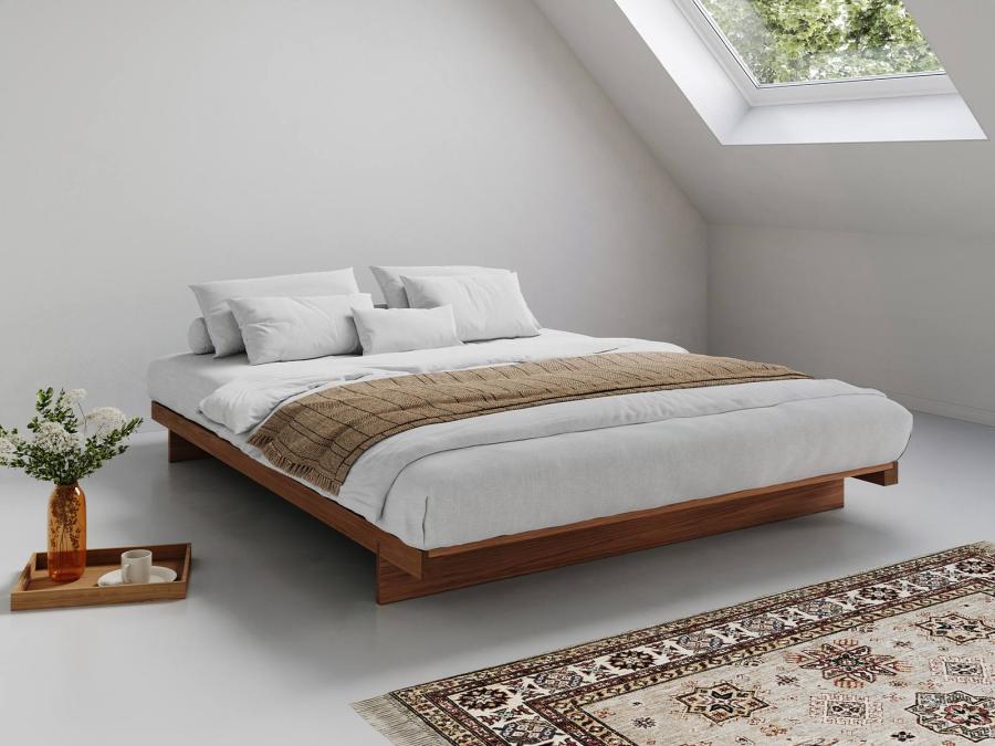 solid oak japanese platform bed frame by get laid beds