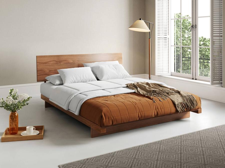 solid oak attic bed low bed frame fuji deisgn with headboard