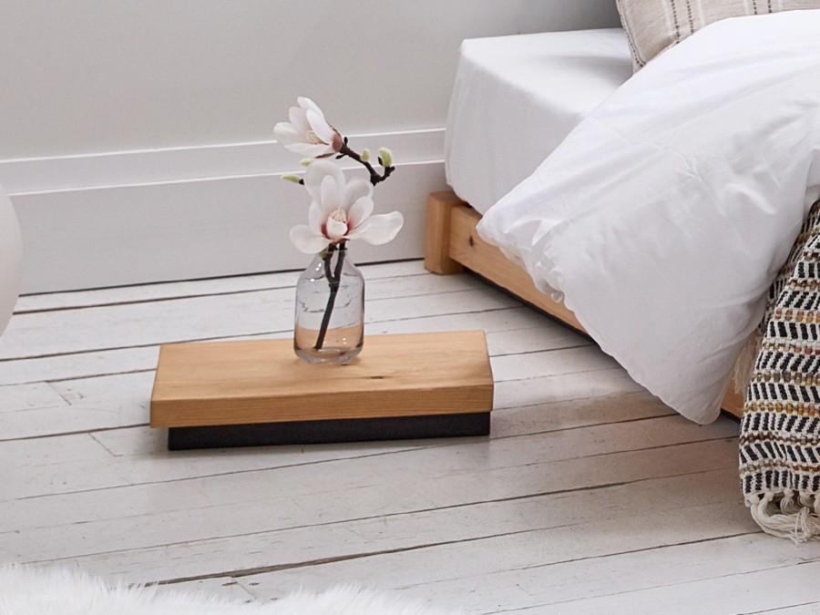 low wooden side table