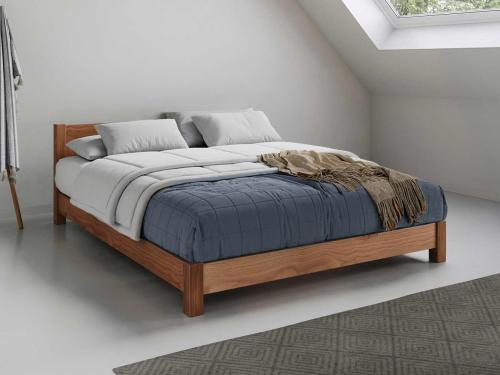 low oriental space saver solid oak bed frame
