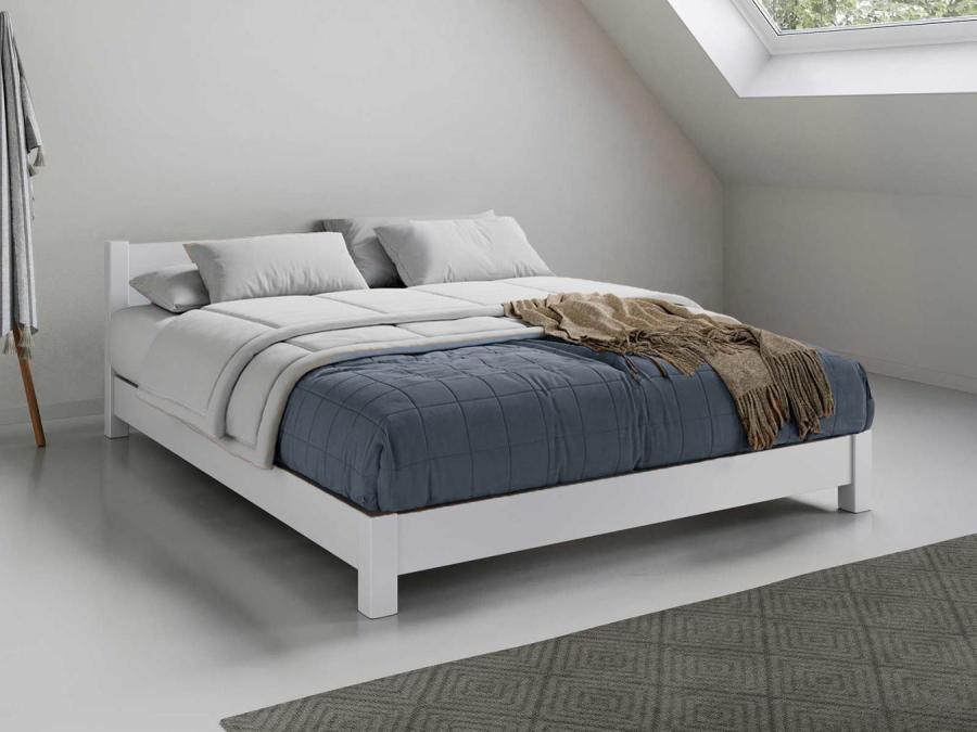 white space saver low oriental bed frame