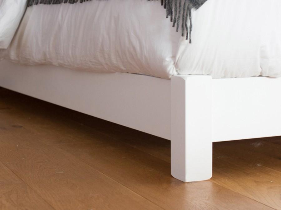 wooden bed leg sapce saver