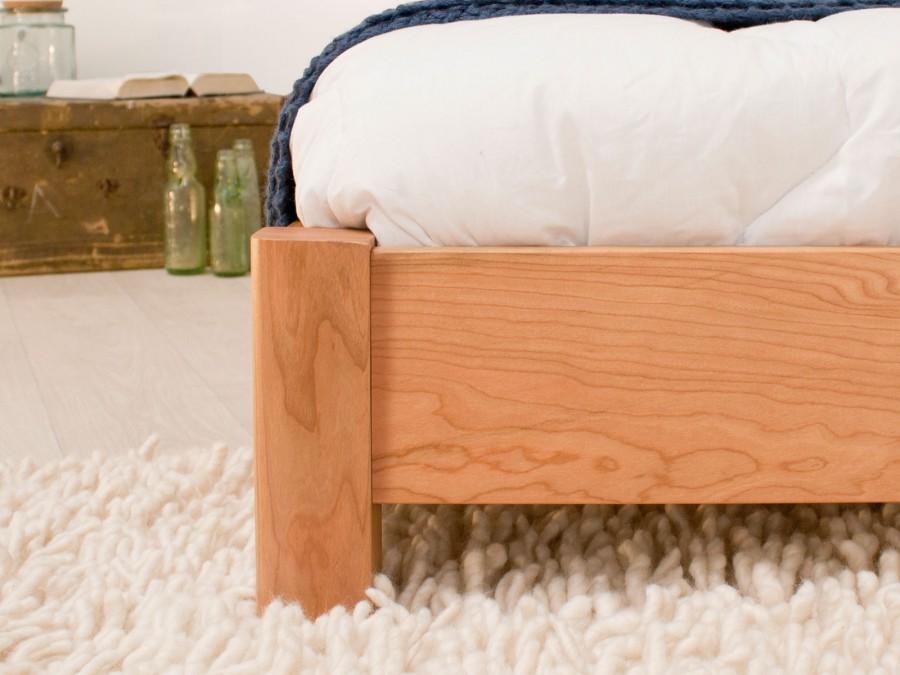 low oriental bed wooden leg