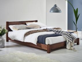 solid walnut low tokyo japanese bed