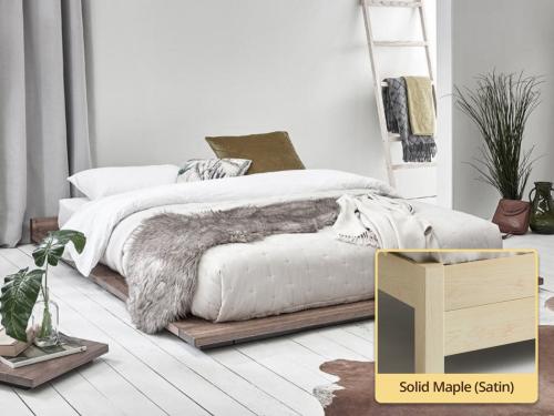 solid maple wooden low modern attic bed by get laid beds
