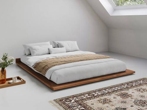 solid oak low modern attic bed