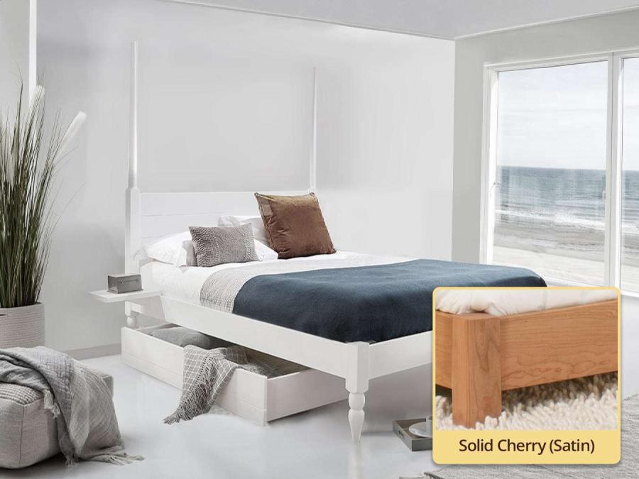 solid cherry platform bed frame moroccan design by get laid beds