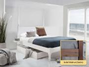 solid walnut four poster platform bed by get laid beds