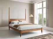 solid oak four poster platform bed frame