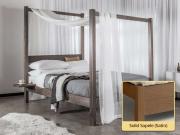 solid sapele four poster bed frame new forest design