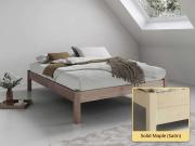 solid maple platform bed