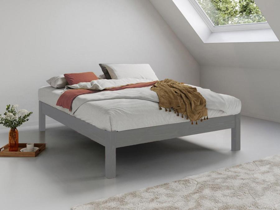 grey platform space saver bed