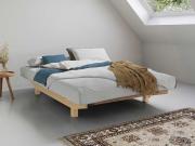 natural untreated wood shoreditch platform bed no headboard