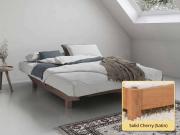 solid cherry platform bed no headboard