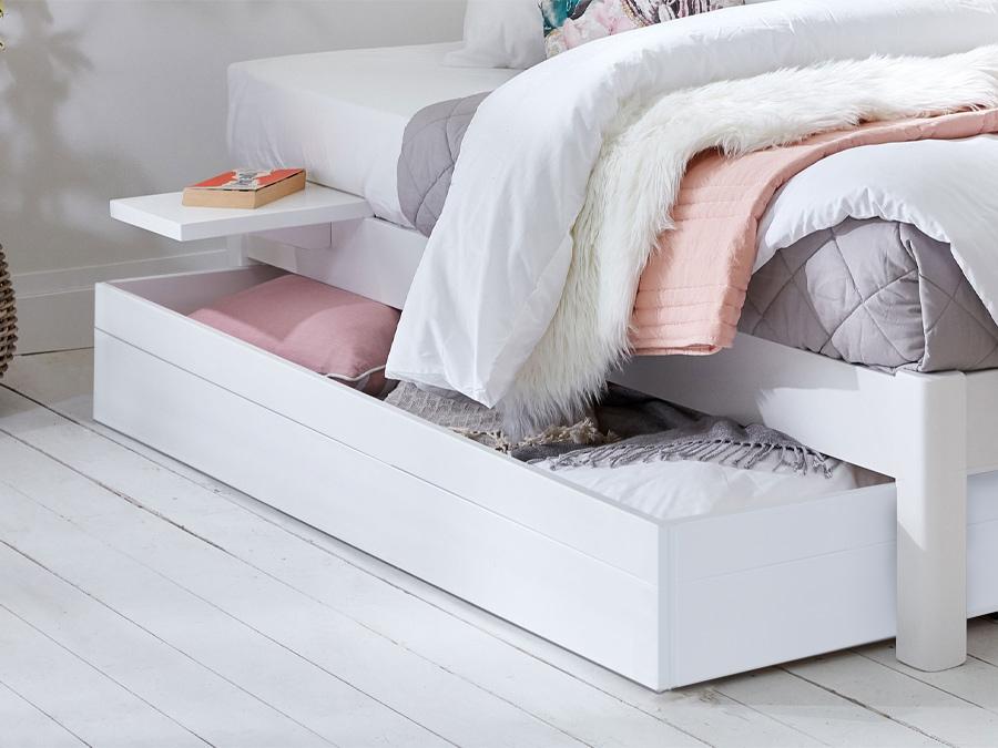 wooden underbed storage box by get laid beds