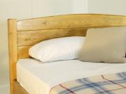 traditional country bed wooden headboard