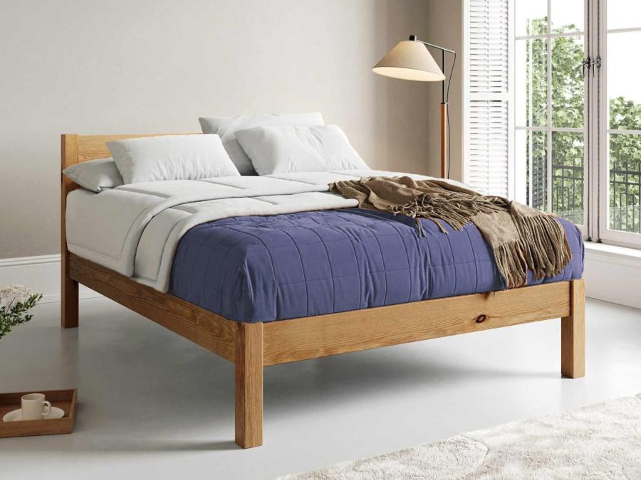 white knight bed space saver design in honey