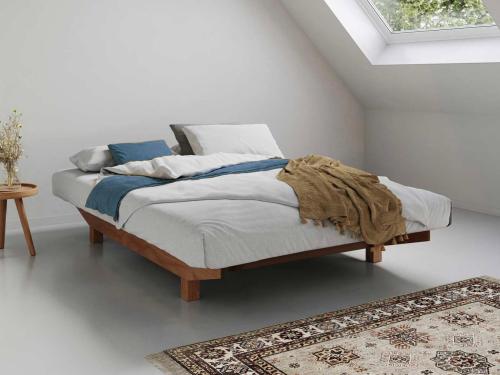 solid oak shoreditch bed no headboard