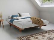 solid oak shoreditch bed no headboard