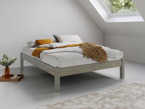 wooden platform bed by get laid beds grey wash